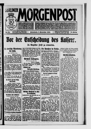 Berliner Morgenpost vom 09.11.1918