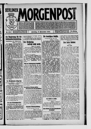 Berliner Morgenpost vom 17.11.1918