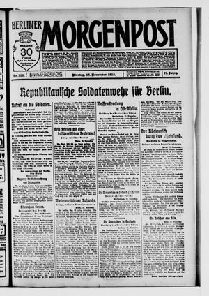 Berliner Morgenpost vom 18.11.1918