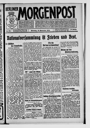 Berliner Morgenpost on Nov 19, 1918