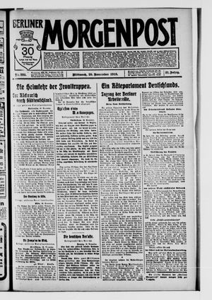 Berliner Morgenpost vom 20.11.1918