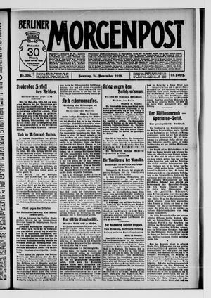 Berliner Morgenpost vom 24.11.1918