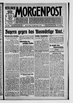 Berliner Morgenpost vom 28.11.1918