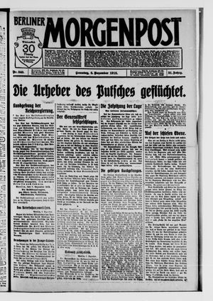 Berliner Morgenpost vom 08.12.1918