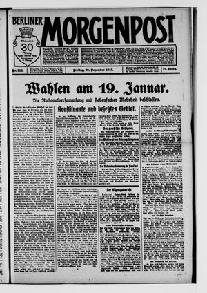 Berliner Morgenpost vom 20.12.1918