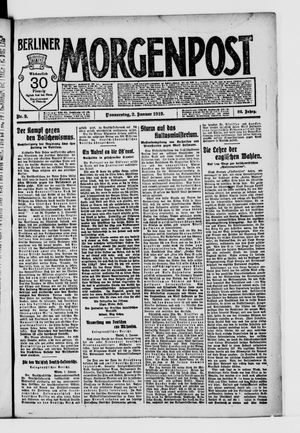 Berliner Morgenpost vom 02.01.1919