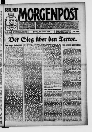 Berliner Morgenpost on Jan 6, 1919