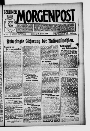 Berliner Morgenpost vom 15.01.1919