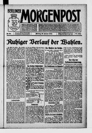 Berliner Morgenpost vom 20.01.1919