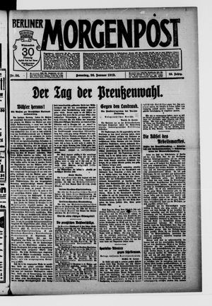 Berliner Morgenpost on Jan 26, 1919