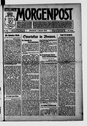 Berliner Morgenpost on Feb 1, 1919