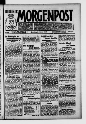 Berliner Morgenpost on Feb 4, 1919