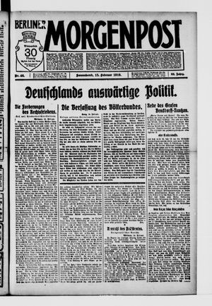 Berliner Morgenpost vom 15.02.1919