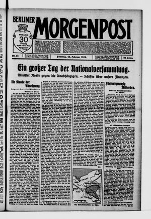 Berliner Morgenpost on Feb 16, 1919