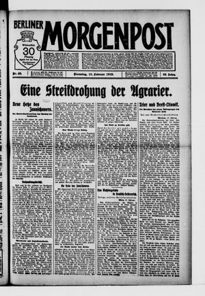 Berliner Morgenpost on Feb 18, 1919