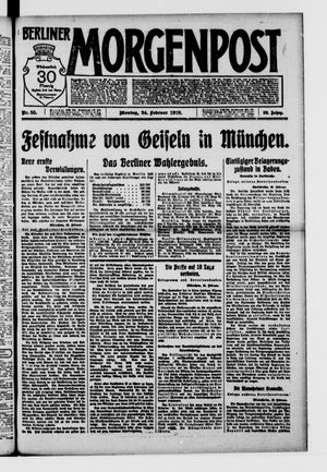 Berliner Morgenpost vom 24.02.1919