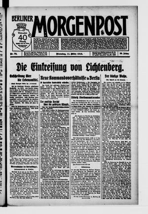 Berliner Morgenpost vom 11.03.1919