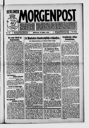 Berliner Morgenpost on Mar 12, 1919