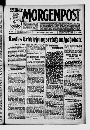 Berliner Morgenpost on Mar 17, 1919