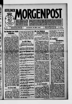 Berliner Morgenpost vom 22.03.1919