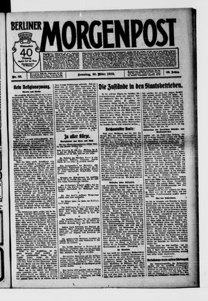 Berliner Morgenpost on Mar 30, 1919