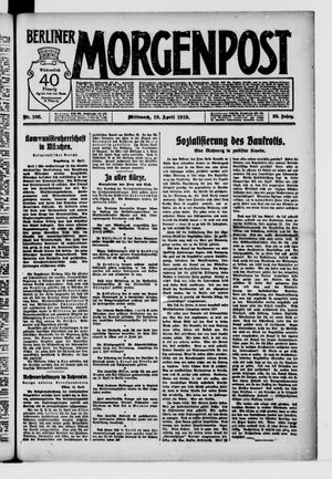 Berliner Morgenpost on Apr 16, 1919