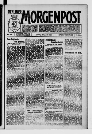 Berliner Morgenpost vom 18.04.1919