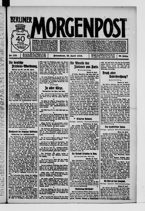 Berliner Morgenpost on Apr 26, 1919