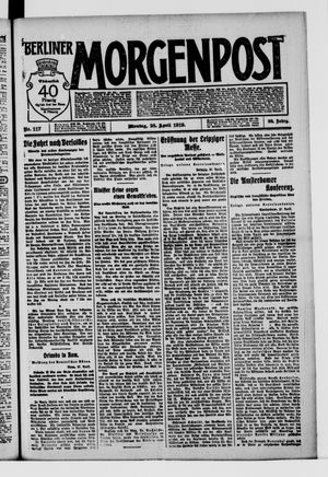 Berliner Morgenpost on Apr 28, 1919