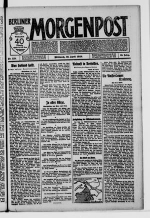 Berliner Morgenpost vom 30.04.1919