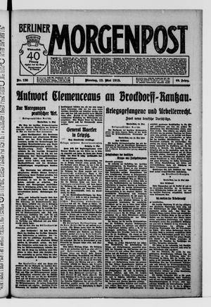 Berliner Morgenpost on May 12, 1919