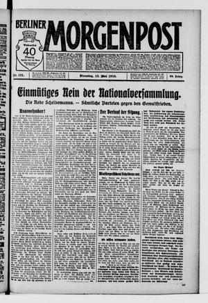 Berliner Morgenpost vom 13.05.1919