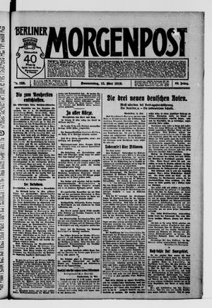 Berliner Morgenpost on May 15, 1919