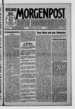 Berliner Morgenpost vom 27.05.1919