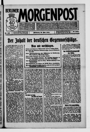 Berliner Morgenpost on May 28, 1919