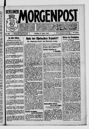 Berliner Morgenpost vom 06.06.1919