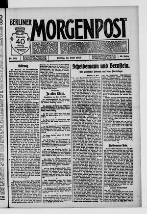 Berliner Morgenpost vom 13.06.1919