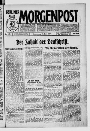 Berliner Morgenpost vom 19.06.1919