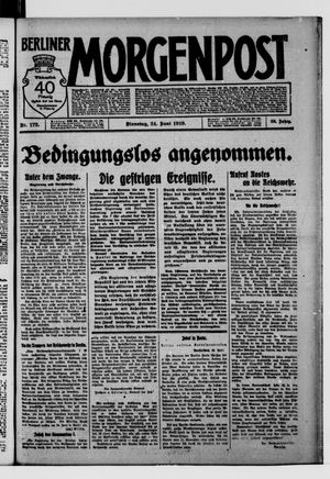 Berliner Morgenpost vom 24.06.1919