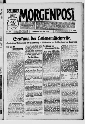 Berliner Morgenpost vom 28.06.1919