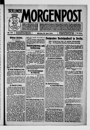 Berliner Morgenpost vom 30.06.1919