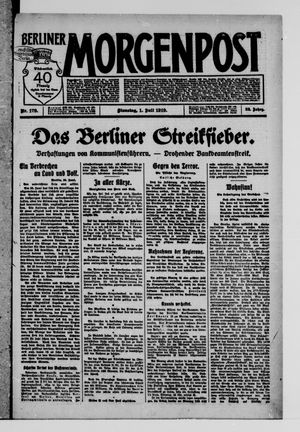 Berliner Morgenpost vom 01.07.1919