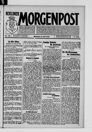 Berliner Morgenpost vom 16.07.1919