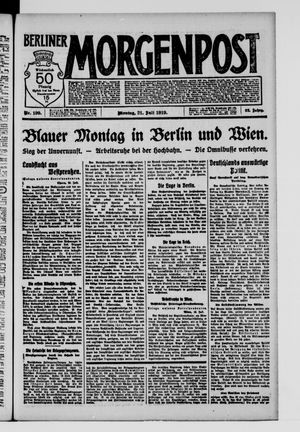 Berliner Morgenpost on Jul 21, 1919