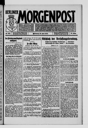 Berliner Morgenpost vom 23.07.1919