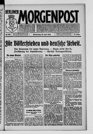 Berliner Morgenpost vom 24.07.1919