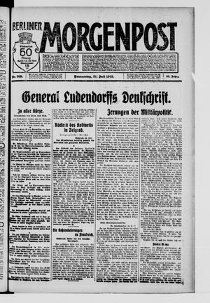 Berliner Morgenpost vom 31.07.1919