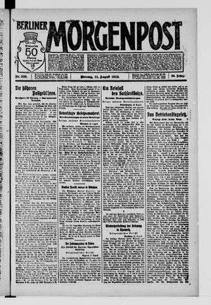 Berliner Morgenpost on Aug 11, 1919