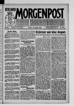 Berliner Morgenpost vom 15.08.1919