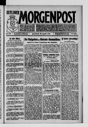 Berliner Morgenpost vom 23.08.1919
